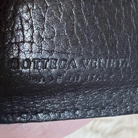 BOTTEGA VENETA LEATHER LAMBSKIN WALLET BLACK